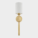 Aged Brass Brewster Wall Sconce 4.75" by Hudson Valley, view 2