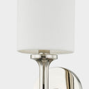 Polished Nickel Brewster Wall Sconce 4.75" by Hudson Valley, view 2