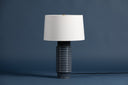 Ceramic Grey-Blue Reactive Broderick Table Lamp 17" by Hudson Valley, view 3