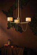 Vintage Brass Bunda Chandelier 30.5" by Corbett Lighting, view 5
