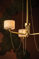 Vintage Brass Bunda Chandelier 30.5" by Corbett Lighting