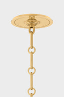 Aged Brass and Distressed Bronze Burghley Chandelier 43" x 18.25" by Hudson Valley, view 3