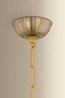 Aged Brass Calumet Chandelier 25.75" by Hudson Valley, view 7