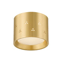 Aged Brass Edisto Flush Mount 4.5" by Hudson Valley
