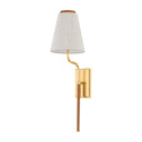 Aged Brass Sullivan Wall Sconce 7" by Hudson Valley