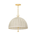 Aged Brass Palmetto Pendant 20" by Hudson Valley