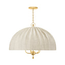 Aged Brass Palmetto Chandelier 30" by Hudson Valley