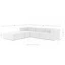 LANGHAM CHANNELED 3-PIECE SECTIONAL