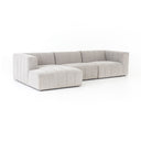 LANGHAM CHANNELED 3-PIECE SECTIONAL