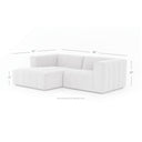 LANGHAM CHANNELED 2-PIECE SECTIONAL