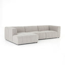 LANGHAM CHANNELED 3-PIECE SECTIONAL