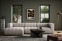 LANGHAM CHANNELED 3-PIECE SECTIONAL