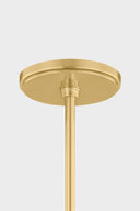 Aged Brass Chatton Pendant 16.5" by Hudson Valley, view 6