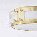Aged Brass Clifford Flush Mount 14" by Hudson Valley, view 3