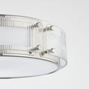 Polished Nickel Clifford Flush Mount 14" by Hudson Valley, view 2
