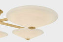 Vintage Brass Cologne Flush Mount 60" by Corbett Lighting, view 4
