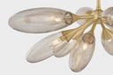 Vintage Brass Cordoba Semi Flush 39.5" by Corbett Lighting, view 2