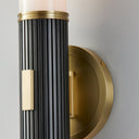 Aged Brass and Distressed Bronze Crewe Wall Sconce 5" x 26.25" by Hudson Valley, view 5