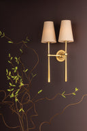Vintage Brass Cadiz Wall Sconce 13.25" by Corbett Lighting, view 2