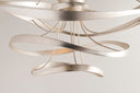 Silver Leaf Calligraphy Chandelier 18" by Corbett Lighting, view 5