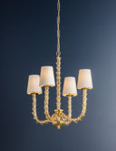 Aged Brass Calumet Chandelier 25.75" by Hudson Valley, view 2