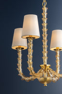 Aged Brass Calumet Chandelier 25.75" by Hudson Valley, view 5