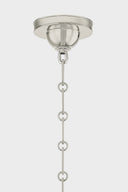 Polished Nickel Cambridge Chandelier 20.25" by Hudson Valley, view 2