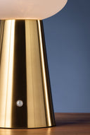 Aged Brass Cashel Rechargeable Table Lamp 6" by Hudson Valley, view 3