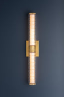 Aged Brass Castor Bath Sconce 4.25" x 24.25" by Hudson Valley, view 2