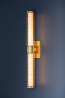 Aged Brass Castor Bath Sconce 4.25" x 24.25" by Hudson Valley, view 3