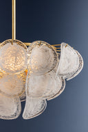 Vintage Gold Leaf Cedar Hill Chandelier 30.25" by Hudson Valley, view 4