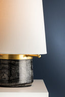 Aged Brass Central Valley Rechargeable Table Lamp 8.25" by Hudson Valley, view 5