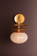 Vintage Gold Leaf Ceylon Wall Sconce 9.5" by Corbett Lighting, view 4