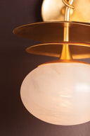 Vintage Gold Leaf Ceylon Wall Sconce 9.5" by Corbett Lighting, view 3
