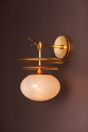 Vintage Gold Leaf Ceylon Wall Sconce 9.5" by Corbett Lighting, view 2