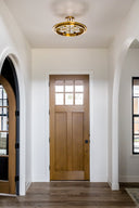 Aged Brass Chambers Semi Flush 21" by Hudson Valley, view 2