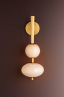 Vintage Brass Charoite Wall Sconce 8.25" by Corbett Lighting, view 3