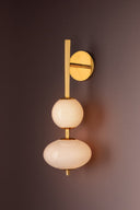 Vintage Brass Charoite Wall Sconce 8.25" by Corbett Lighting, view 2