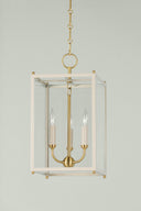 Aged Brass Chaselton Lantern 10" by Hudson Valley, view 5