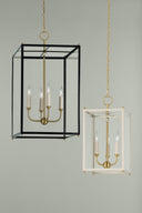 Aged Brass Chaselton Lantern 10" by Hudson Valley, view 3