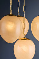 Aged Brass Cherrytown Chandelier 26.75" by Hudson Valley, view 3