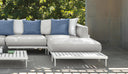CleoSoft Alu Pouf by Talenti, outdoor setting
