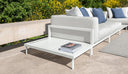 CleoSoft Alu Square Coffee Table by Talenti, outdoor setting