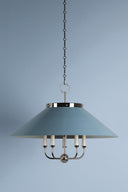 Polished Nickel Clivedon Chandelier 27.5" by Hudson Valley, view 2