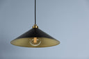 Aged Brass and Distressed Bronze Clivedon Pendant 12" x 6.5" by Hudson Valley, view 3