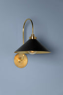 Aged Brass and Distressed Bronze Clivedon Wall Sconce 12" x 16" by Hudson Valley, view 4