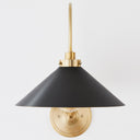 Aged Brass and Distressed Bronze Clivedon Wall Sconce 12" x 16" by Hudson Valley, view 5