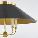 Aged Brass and Distressed Bronze Clivedon Chandelier 27.5" x 20.25" by Hudson Valley, view 3