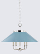 Polished Nickel Clivedon Chandelier 27.5" by Hudson Valley, view 6