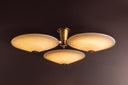 Vintage Brass Cologne Flush Mount 45.25" by Corbett Lighting, view 2